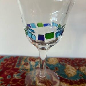 4 Global Amici Harlequin Wine Water Drinking‎ Glasses